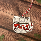 Personalized Hot Cocoa Mug Christmas Ornament