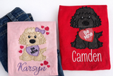 Embroidered Valentine Heart Monogram Kids Sweatshirt
