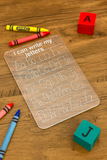 Acrylic Alphabet Tracing Board