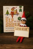 Elf on the Shelf Dry Erase Message Board | Reusable Wooden Elf Sign | Elf Accessories for Holiday Traditions
