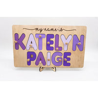 Wood Name Puzzles