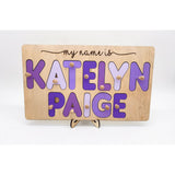 Wood Name Puzzles