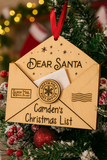 Personalized “Dear Santa” Christmas List Ornament