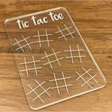 Acrylic Tic Tac Toe Board - Reusable Dry Erase Game