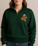 Pumpkin Spice Embroidered 1/4 Zip Sweatshirt