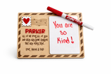 Personalized Dry Erase Valentine Board for Kids – “I Love You Because…”