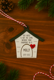 Personalized Pet Memorial Ornament – Custom Dog or Cat Remembrance Keepsake, “Our House Is Not the Same Without Your Pawprints” Ornament