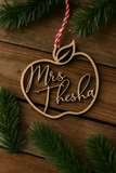 Personalized Teacher's Ornament