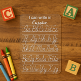 Cursive Tracing Board – Acrylic Dry Erase Learning Tool