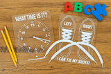 Acrylic “I Can Tie My Shoes!” Dry Erase Learning Board