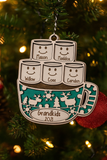 Personalized Hot Cocoa Mug Christmas Ornament