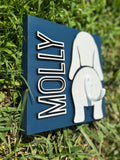 Personalized Dog Leash Holder