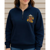 Pumpkin Spice Embroidered 1/4 Zip Sweatshirt