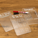 Acrylic Tic Tac Toe Board - Reusable Dry Erase Game
