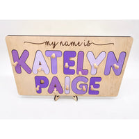 Wood Name Puzzles