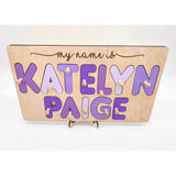 Wood Name Puzzles