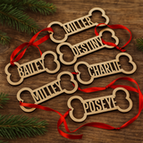 Personalized Dog Bone Ornament