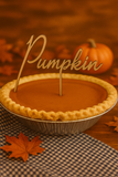 Thanksgiving Wooden Pie Toppers Set