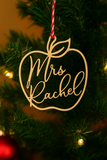 Personalized Teacher's Ornament