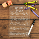 Cursive Tracing Board – Acrylic Dry Erase Learning Tool