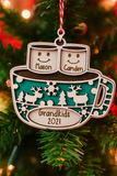 Personalized Hot Cocoa Mug Christmas Ornament