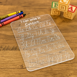 Cursive Tracing Board – Acrylic Dry Erase Learning Tool