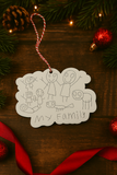 Personalized Child’s Drawing Christmas Ornament