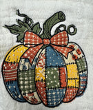 Patchwork Pumpkin Embroidered Sweatshirt