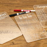 Acrylic Tic Tac Toe Board - Reusable Dry Erase Game