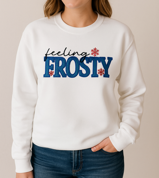 Feeling Frosty Embroidered Sweatshirt