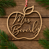 Personalized Teacher's Ornament