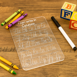 Cursive Tracing Board – Acrylic Dry Erase Learning Tool