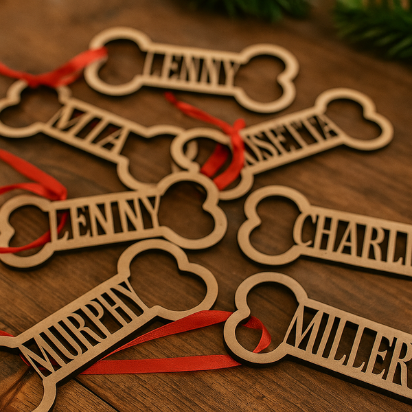 Personalized Dog Bone Ornament