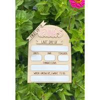 LARGE Personalized First Day / Last Day of School Picture Prop