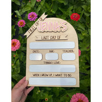 LARGE Personalized First Day / Last Day of School Picture Prop