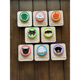 Halloween Playdough Trick or Treat Cards with  Stamps