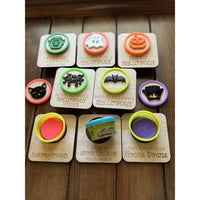 Halloween Playdough Trick or Treat Cards with  Stamps