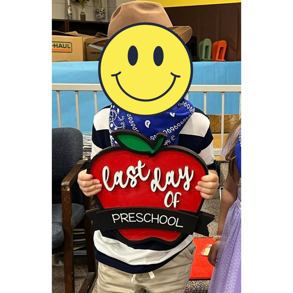 Interchangeable Apple School Picture Props