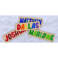 Wood Name Puzzles