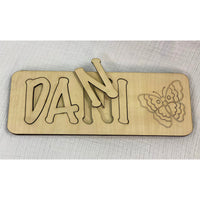 Wood Name Puzzles