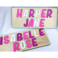 Wood Name Puzzles