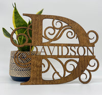 Monogram Name Sign