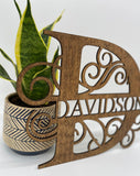 Monogram Name Sign