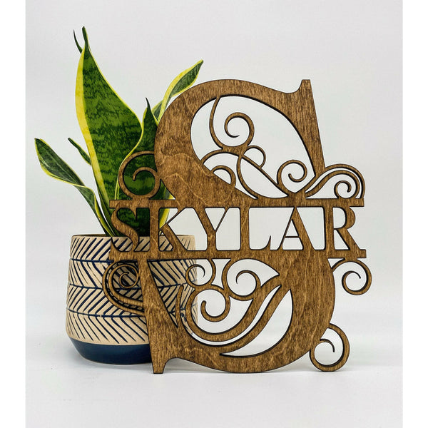 Monogram Name Sign