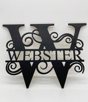 Monogram Name Sign