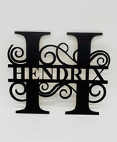 Monogram Name Sign