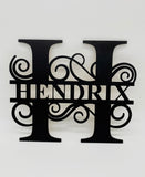 Monogram Name Sign
