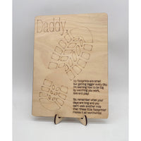 Father's Day Footprint Sign