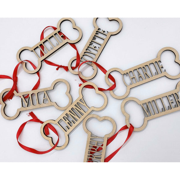 Personalized Dog Bone Ornament