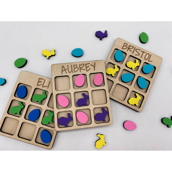 Personalized Easter Tic Tac Toe Game
